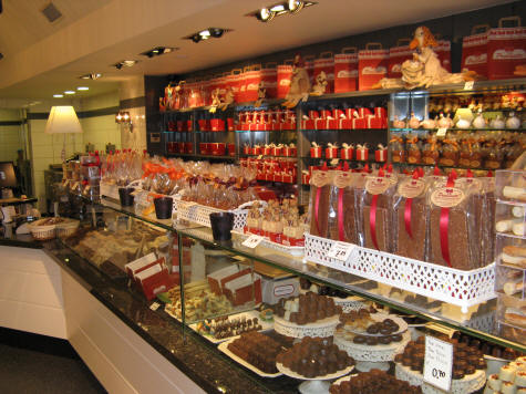 Belgium Chocolates in Bruges Belgium